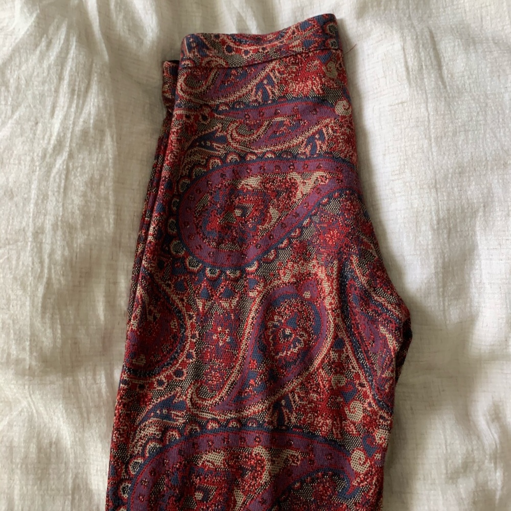 Free People Paisley Flair Pants